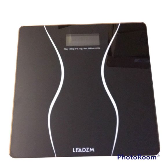 Black Digital Body Weight Bathroom Scale Glass LCD - Picture 10 of 10